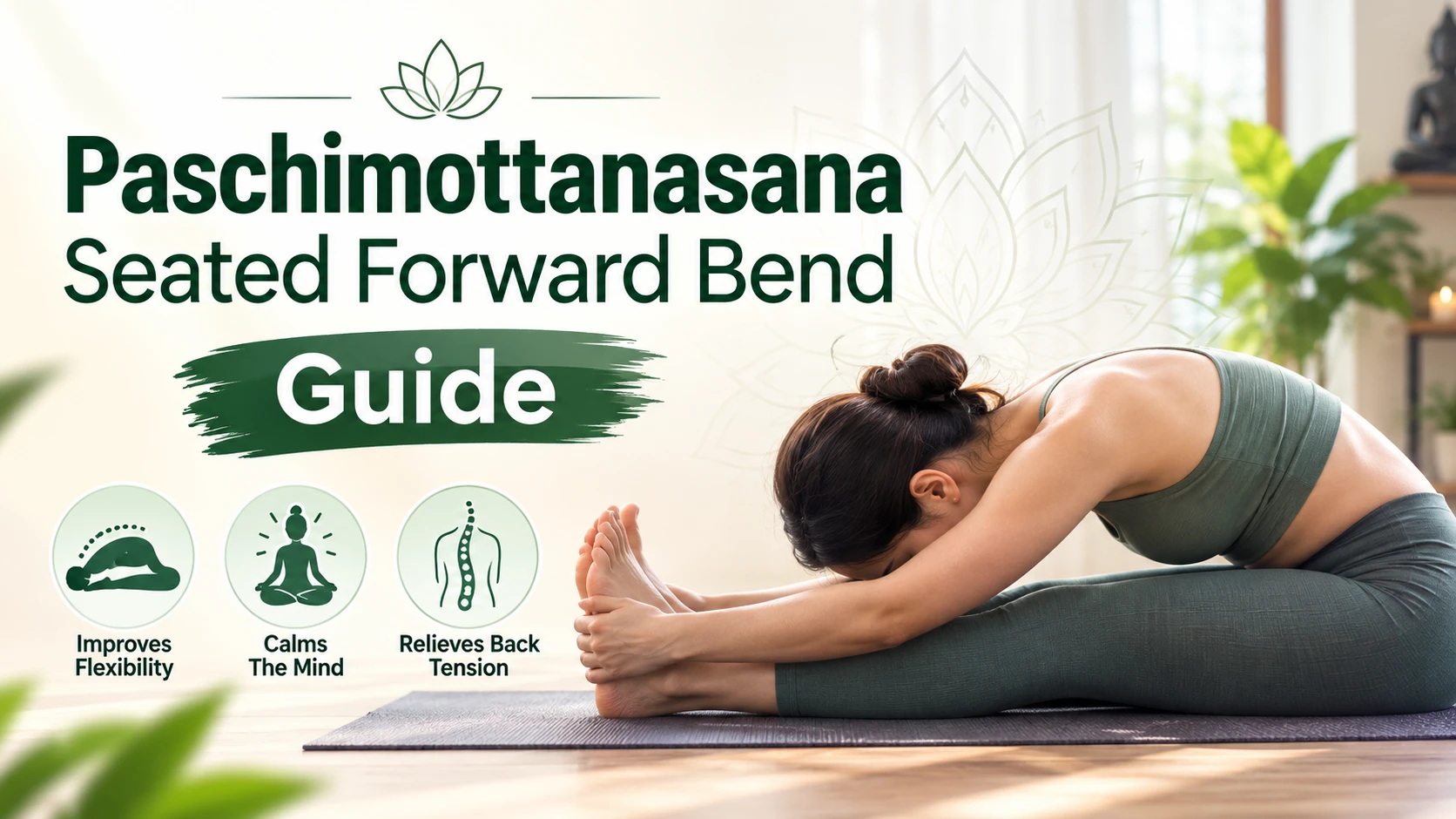 Paschimottanasana (Seated Forward Bend): 7 Proven Benefits, Step-by-Step Alignment, & Modifications