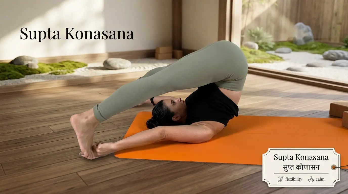 Supta Konasana: A Gentle Guide to the Reclining Angle Pose