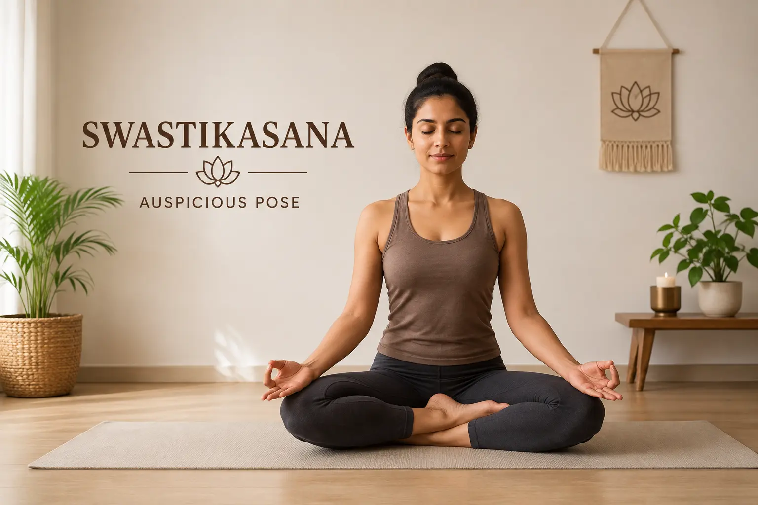 Swastikasana (Auspicious Pose) : Benefits