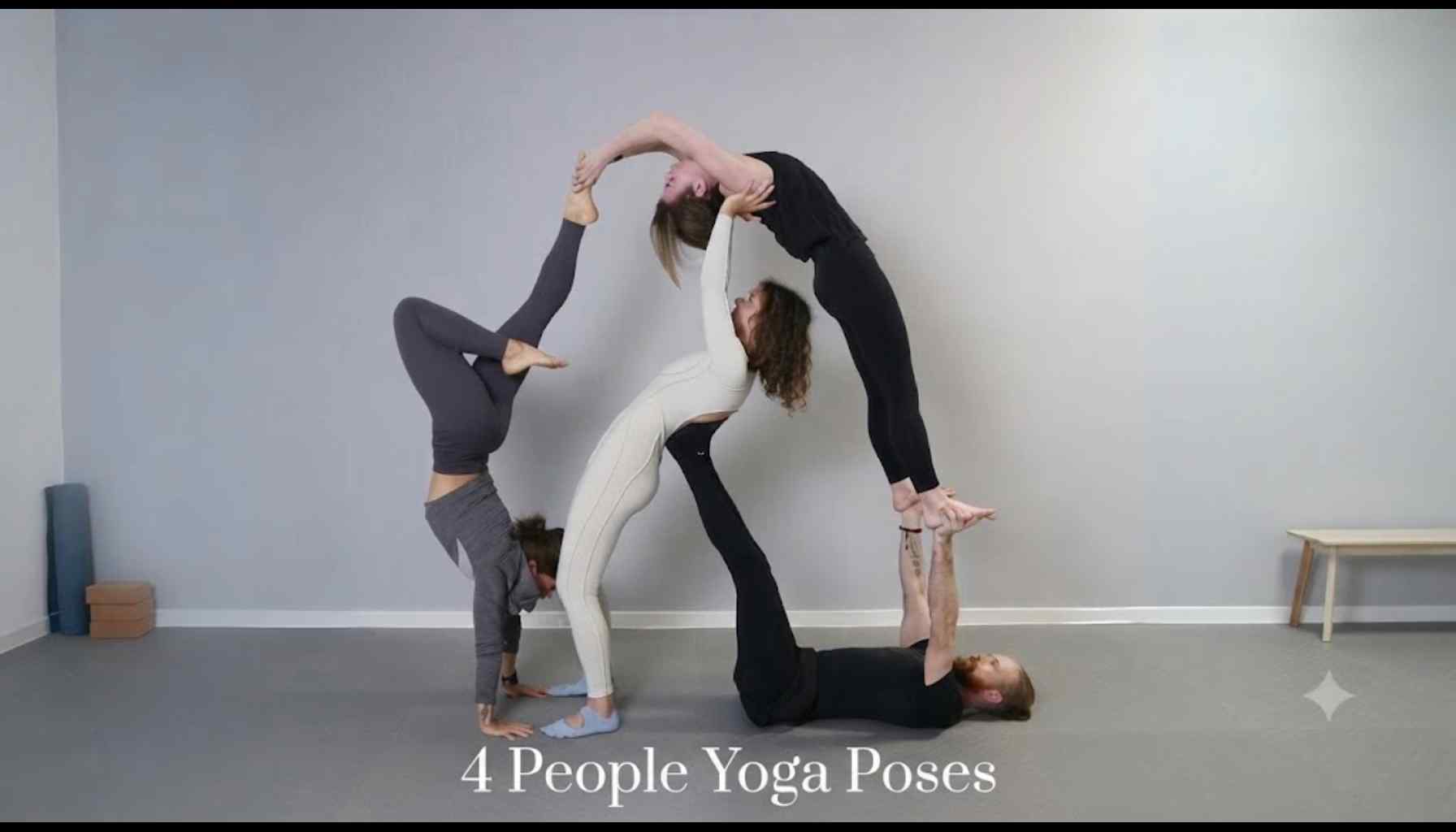 4 People Yoga Poses: Fun Group Flows