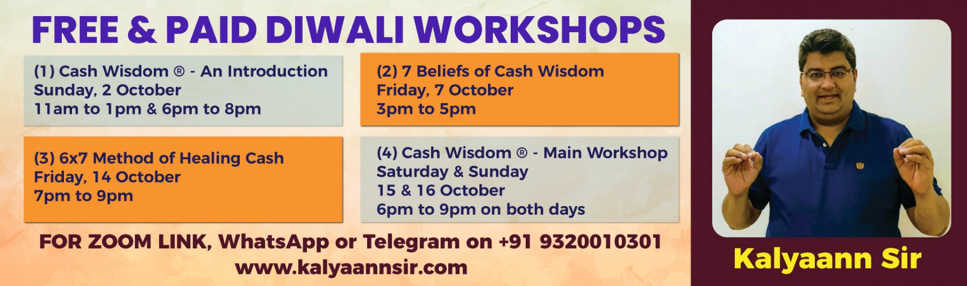 Free & Paid Diwali workshops