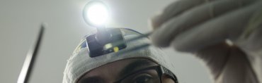 A dentist demonstrates the placement of a dental implant model to explain its role in restoring oral health.  